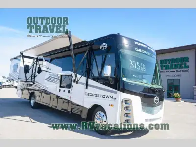 Forest River Georgetown 5 Series Class A gas motorhome 34M5 highlights: Separated Bathroom Fireplace...