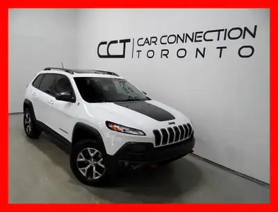 2015 JEEP CHEROKEE TRAILHAWK 4X4 CARFAX VERIFIED, REBUILT TITLE 209,500KM AUTOMATIC TRANSMISSION WHI...