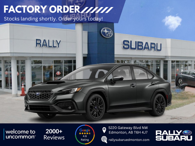 2024 Subaru WRX Sport - AVAILABLE TO FACTORY ORDER TODAY!! in Cars & Trucks in Edmonton
