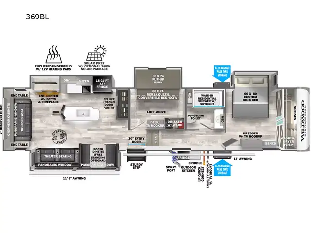 2024 Forest River RV Wildwood Heritage Glen 369BL in Travel Trailers & Campers in Truro - Image 39