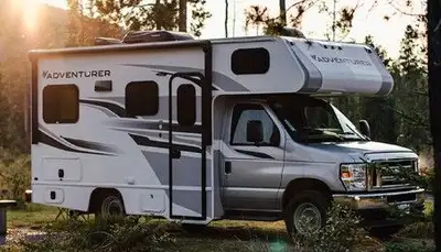 Embark on your next journey with the Adventurer 19RD Class C Motorhome. This gas-powered motorhome c...