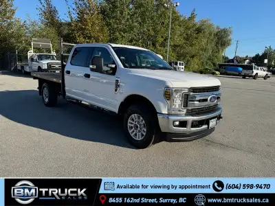 2019 Ford F-350 XLT - 6.2L V8 - Auto - 1 Ton - Crew Cab - Flat Deck - 4x4 - Power Seat - Power Windo...