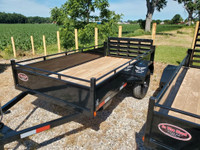  2023 Tow-Tek Trailers 5x10 Steel with sides and bi-fold rear ra
