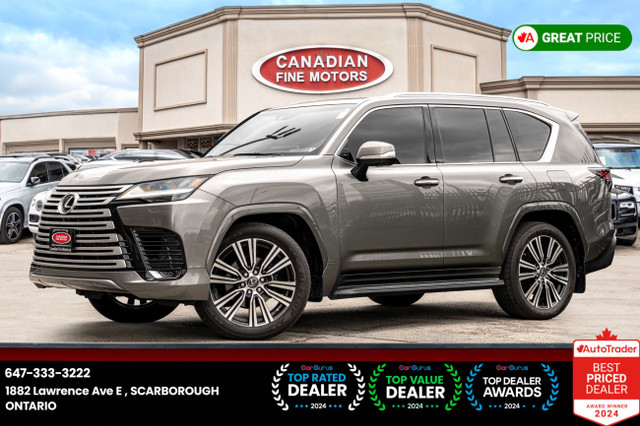 2023 Lexus LX LX 600 | 7 PASS | HUD | SUNROOF | 360 CAM | REAR E in Cars & Trucks in City of Toronto