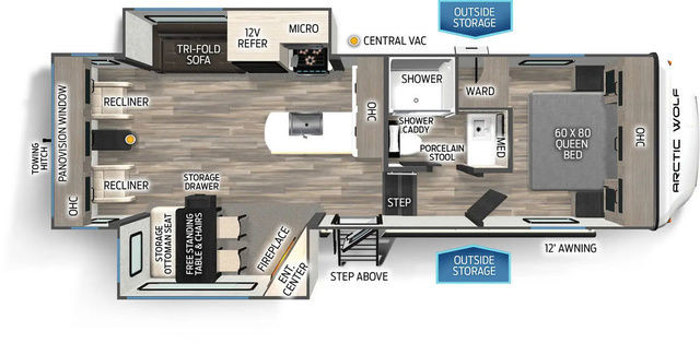 2025 Forest River Cherokee Arctic Wolf 27SGS in Travel Trailers & Campers in Red Deer - Image 3