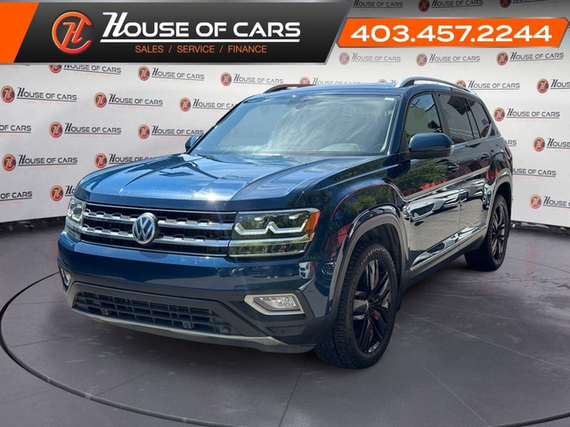 2019 Volkswagen Atlas Highline 3.6 FSI 4MOTION Leather Seats Blu in Cars & Trucks in Calgary