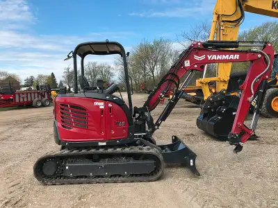 2023 YANMAR SV40 MINI EXCAVATOR STOCK# A100161 39 HP YANMAR DIESEL ENGINE 9206 POUNDS OPERATING WEIG...