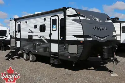 The 2023 Jay Flight 263RBS, by Jayco, provides you with all of the comforts you need. This travel tr...