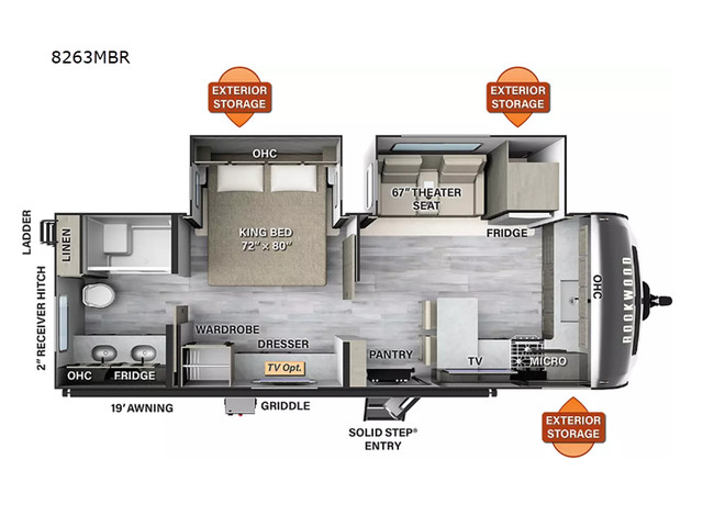 2024 Forest River RV Rockwood Signature 8263MBR in Travel Trailers & Campers in Ottawa