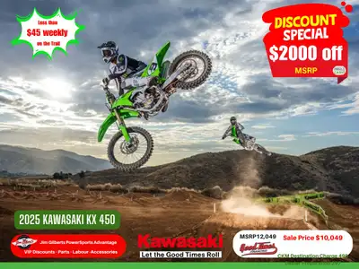 $2000 MegaCash Discount!Only $45 Weekly, All-in On the Trail THE BIKE THAT BUILDS CHAMPIONS, our 202...