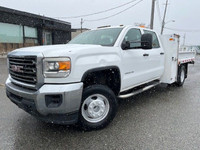 2015 GMC Sierra 3500HD CREW CAB-FLAT DECK-6.0L V8 GAS-CERTIFIED-