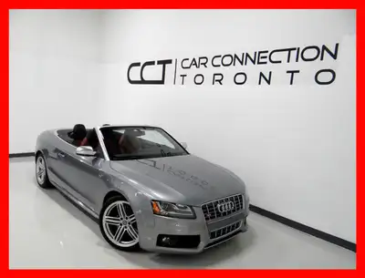 2010 AUDI S5 CONVERTIBLE 3.0T CARFAX VERIFIED, CLEAN TITLE ONLY 96,000KM! AUTOMATIC TRANSMISSION W/...