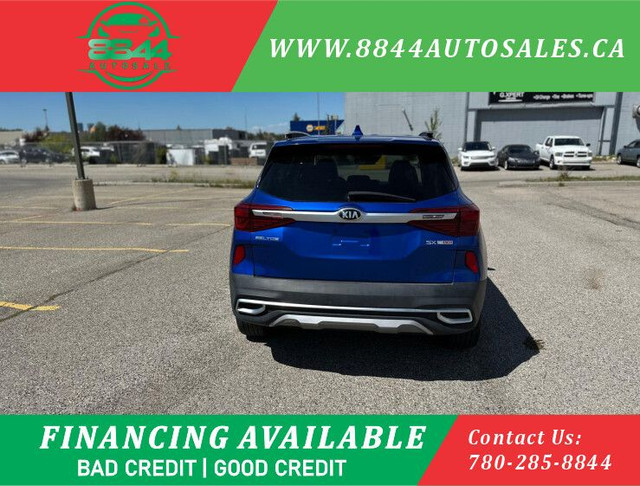 2021 KIA Seltos SX 1.6L TURBO, AWD, HEATED & VENTILATED SEATS, S in Cars & Trucks in Calgary - Image 4