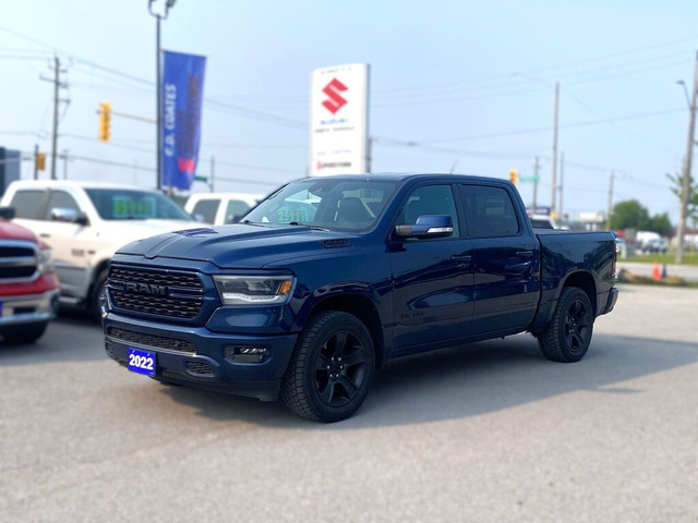 2022 Ram 1500 Sport Crew Cab 4x4 ~Nav ~Heated Leather ~Camera in Cars & Trucks in Barrie