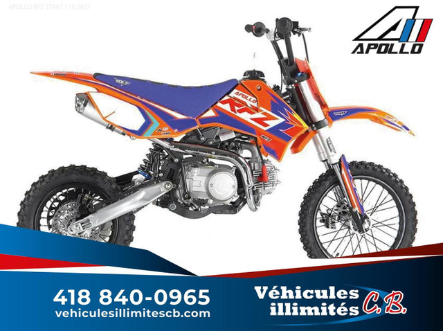 2023 Apollo Motors RFZ Start 110 FINANCEMENT BANCAIRE DISPONIBLE in Dirt Bikes & Motocross in Québec City - Image 2