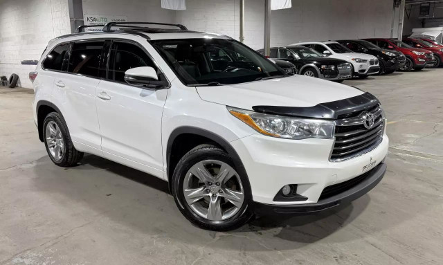 2015 TOYOTA Highlander Limited AWD/CUIR/TOIT/GPS/CAMERA/AUCUN AC in Cars & Trucks in City of Montréal