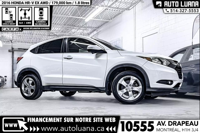 2016 HONDA HR-V EX AWD/TOIT/CAMERA ANGLE MORT/PUSH START/MAGS in Cars & Trucks in City of Montréal