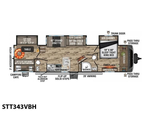 2022 SPORTTREK TOURING STT343VBH in Travel Trailers & Campers in Woodstock