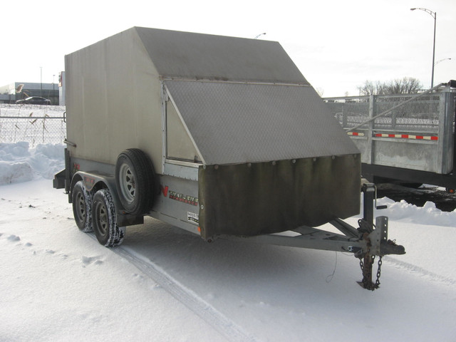 6X12 usagée galvanisé 2 essieux avec frein électrique in Cargo & Utility Trailers in City of Montréal - Image 2
