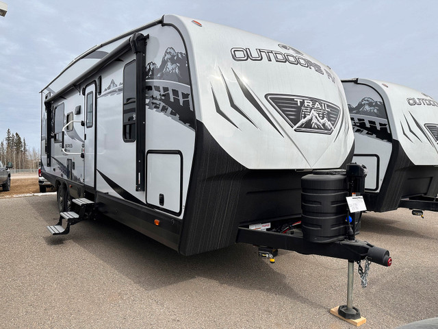 2024 Outdoors RV Trail Series 27TRX Toy Hauler Gen Sleeps 6 in Travel Trailers & Campers in Red Deer