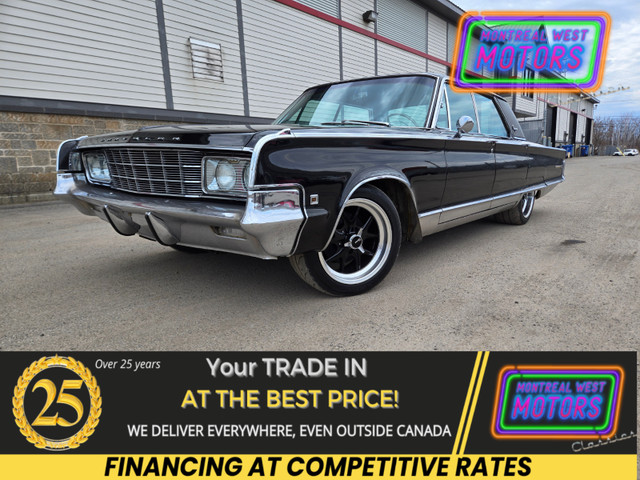 1965 Chrysler New Yorker Staggered Custom Wheel Setup in Classic Cars in West Island - Image 4