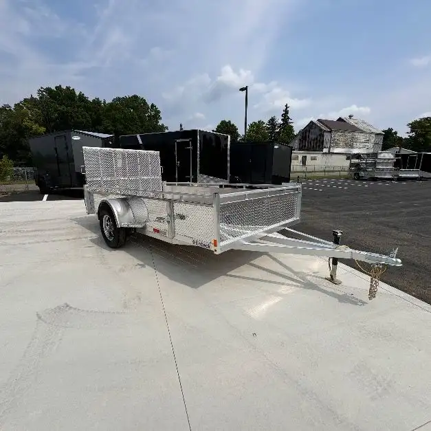 Aluminum 6x10 byfold ramp Single Axle Utility cargo Trailer in Cargo & Utility Trailers in Brantford - Image 6