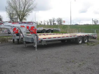 Remorques TRG Remorque Gooseneck (col de signe) galvanisé a chaud. 25 pieds (20+5) 3 essieux galvani...