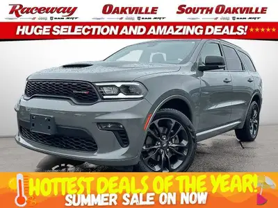 2022 Dodge Durango GT AWD Destroyer Grey Black Leather Bucket Seats 3.6L V6 Engine - LED high/low be...