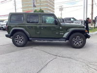 2024 JEEP WRANGLER SAHARA 4X4 Sarge Green Exterior Paint Black Premium McKinley Leather Faced Bucket... (image 2)