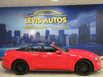 FORD MUSTANG 2018 CABRIOLET 310 HP / MAGS 19 POUCES SUR PNEUS ÉTÉ / CAMÉRA DE RECUL / BLUETOOTH / PU...