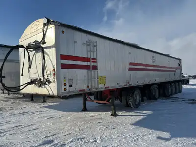 2011 Trout River Aluminum Shuttle Floor Belt Trailer 48 ft long / Live Bottom / Walking floor / Grai...