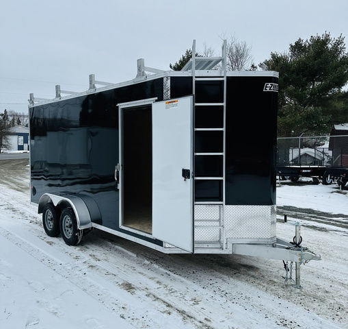 2024 E-Z Hauler 7X16 Ultimate Contractor - Catwalk and Roof Rack in Cargo & Utility Trailers in City of Halifax