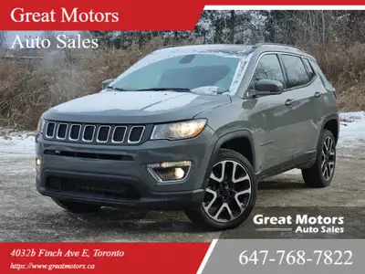 2020 Jeep Compass Limited Certification included. HST and Licensing Extra FINANCING AVAILABLE Apply...