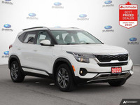 Recent Arrival! New Price! Odometer is 1991 kilometers below market average! White 2022 Kia Seltos E... (image 6)