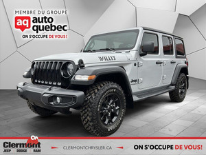 2022 Jeep Wrangler Unlimited Willys 4x4, TOIT RIGIDE, TEMPS FROIDS