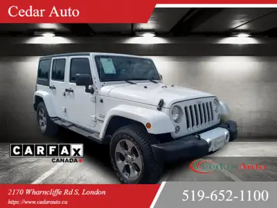 2016 Jeep Wrangler Unlimited Sahara 4WD 4dr