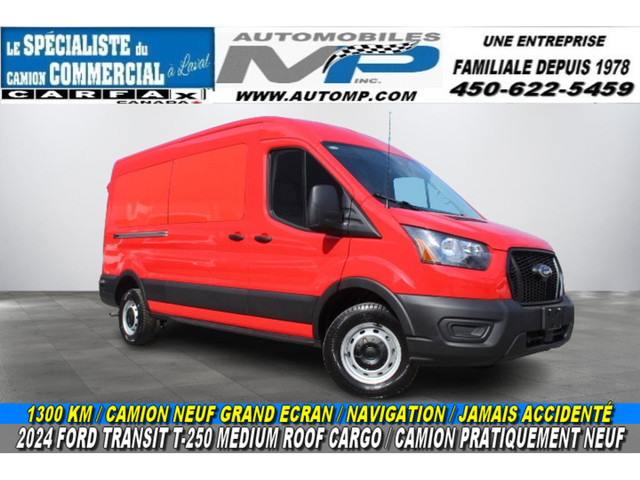 2024 Ford Transit Cargo Van T-250 148 Med Rf CARGO 1300 KM CAMIO in Cars & Trucks in Laval / North Shore