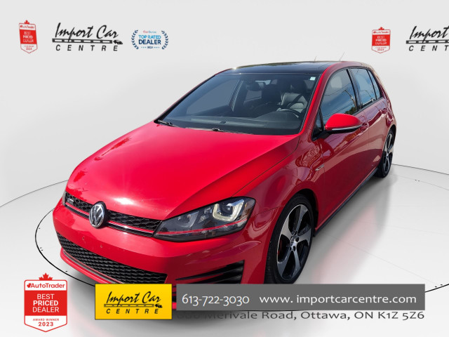 2015 Volkswagen Golf GTI 5-Door Autobahn ONLY 108KKMS!! LEAT... in Cars & Trucks in Ottawa