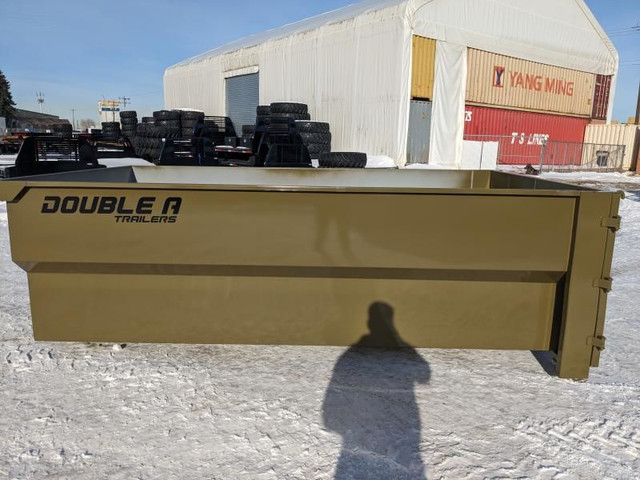 2025 Double A Trailers Roll Off Dump Trailer 14ft Bin -12 Yard C in Cargo & Utility Trailers in Calgary