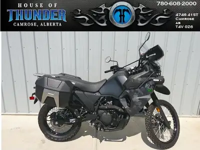 A rugged dual-sport legend reborn—with modern updates. The 2022 KLR650 Adventure keeps the hallmark...