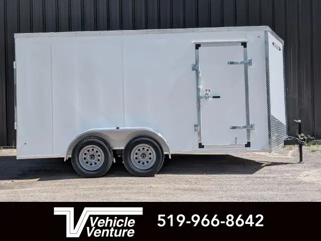 2026 WEBERLANE 7X16 ESTATE SERIES 12" XHEIGHT RAMP DOOR WHITE in Cargo & Utility Trailers in Oakville / Halton Region - Image 4
