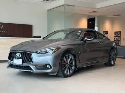Experience exhilarating performance and premium luxury with this 2022 INFINITI Q60 Red Sport. Powere...
