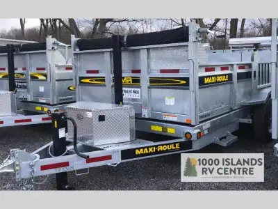 Entirely in hot-dip galvanized steel.Two (2) rear doors.Combo doors (barn/gravel).Two (2) 7000lbs ax...
