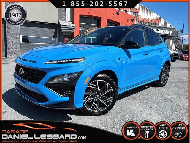 Hyundai Kona N-LINE, AWD, 2 TONS, AUTOMATIQUE, BAS KM, MAG 18 P  in Cars & Trucks in St-Georges-de-Beauce