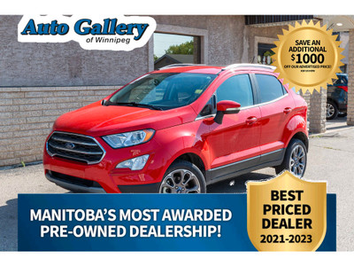  2020 Ford EcoSport TITANIUM 4WD, LEATHER, NAV, ROOF, CLEAN CARF