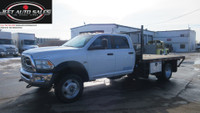 2014 Ram 5500 SLT 4x4 Crew Cab Flatbed Truck - 6 Cylinder 6.7 L Diesel Engine - Automatic Transmissi... (image 1)