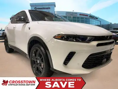 This 2024 DODGE HORNET R/T PLUS EAWD has the following options Leather Seats - Red, Remote Start Sys...