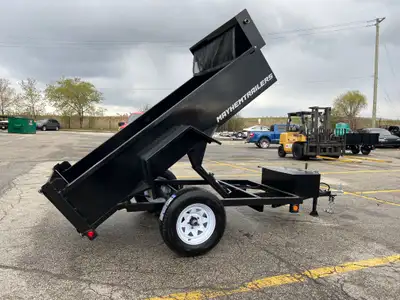 4X8 $4799 5x8 hydraulic MINI dump trailer $4999 modelMD583EB Mini Series TrailersBed Size60", 8' Tir...