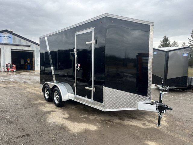 Aluminum 7x14+Vee 6.6INT Height Enclosed Trailer in Cargo & Utility Trailers in Hamilton