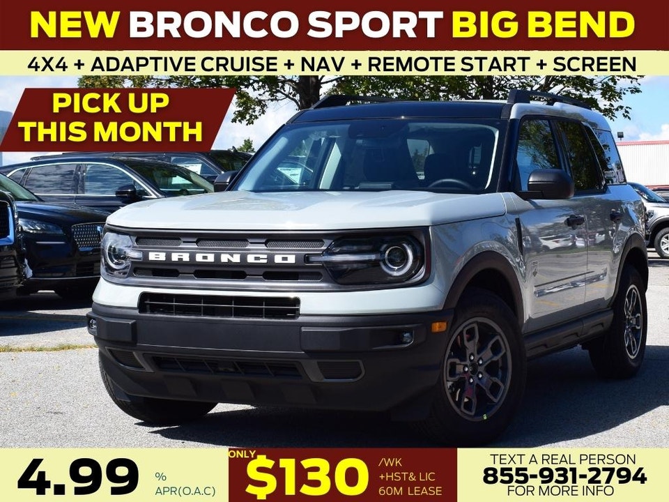  2022 Ford Bronco Sport BING BEND 4X4| NAVIGATION | SCREEN| CO-PILOT 360 +